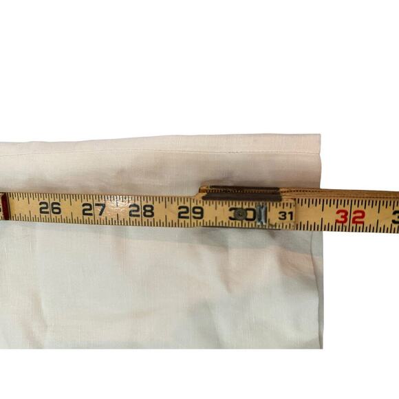 Banana Republic Women's White Linen Blend High Rise Wide Leg Pants Size 4 - Picture 6 of 6